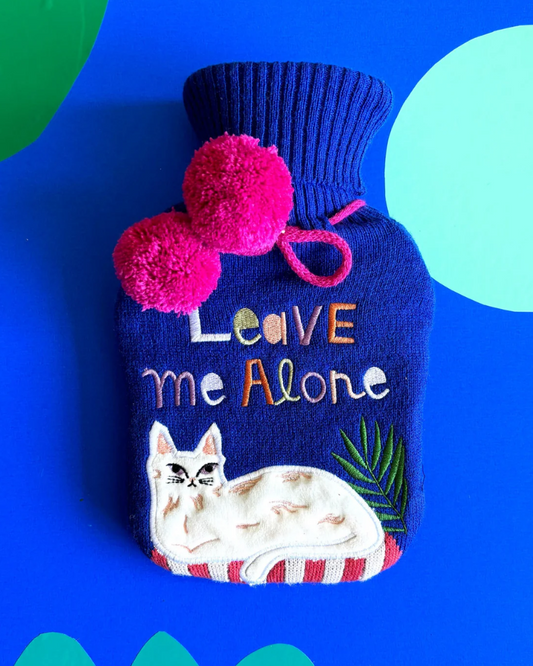 Catnip Leave Me Alone Hot Water Bottle