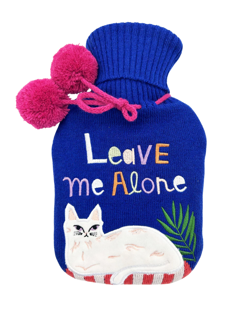 Catnip Leave Me Alone Hot Water Bottle