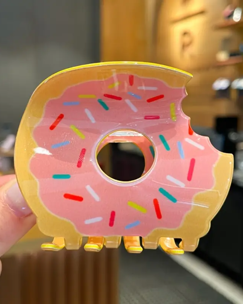 Sprinkle Doughnut Hair Claw