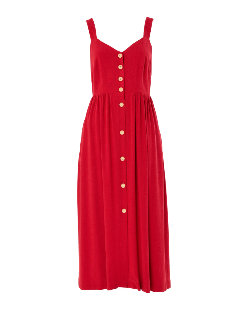Clover Dress Red by Louche London