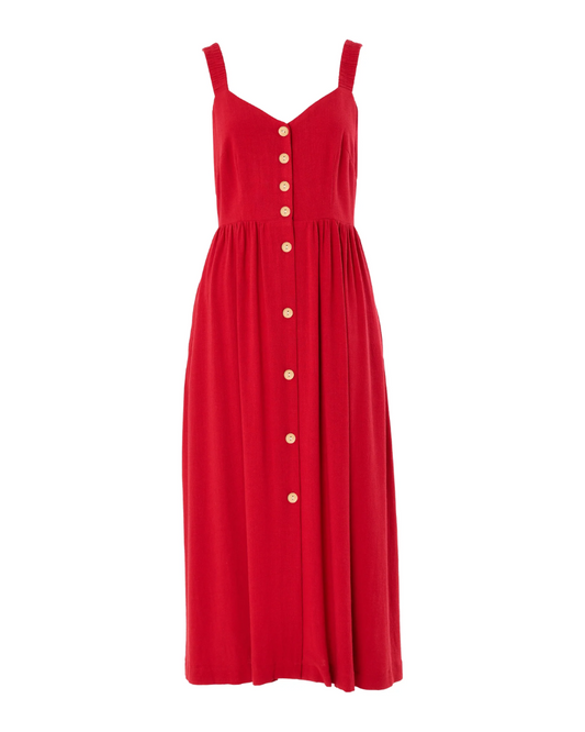 Clover Dress Red by Louche London