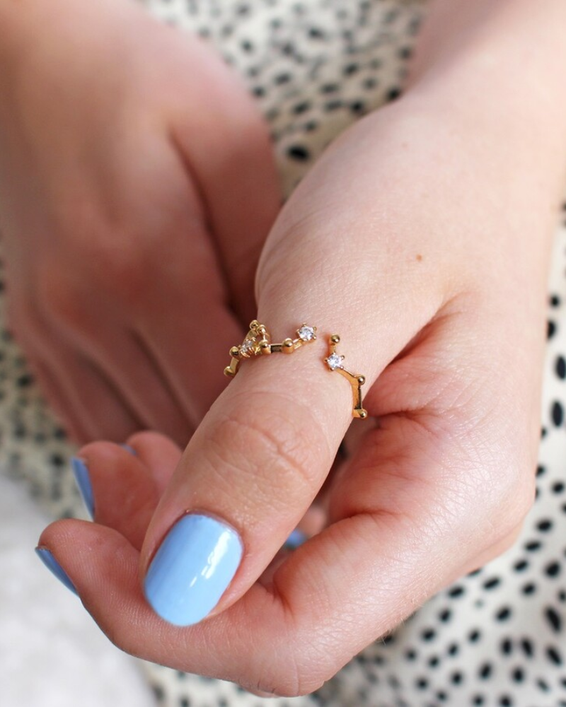 Constellation Adjustable Ring 18K Gold