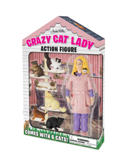 Crazy Cat Lady Action Figure Toy