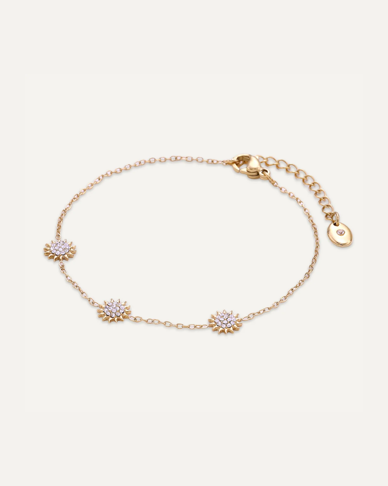 Cyra 3 Diamante Sun Gold Bracelet
