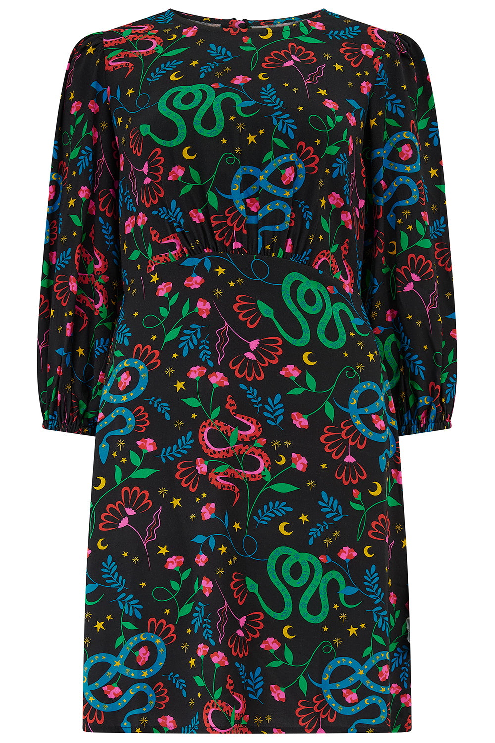 Janet Mini Dress In Snake Floral