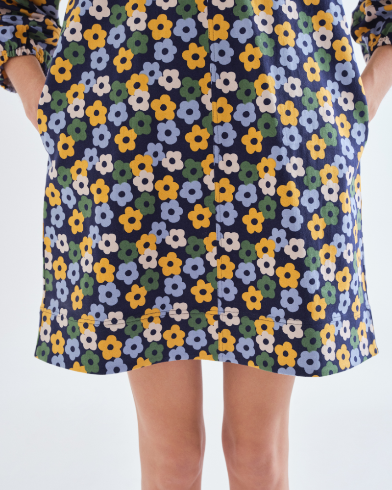 Daisy Print Mini Dress