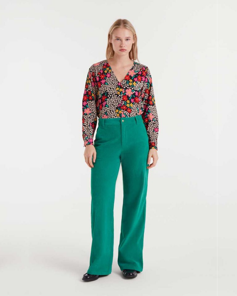 Ditsy Floral Button Down Blouse Compania Fantastica