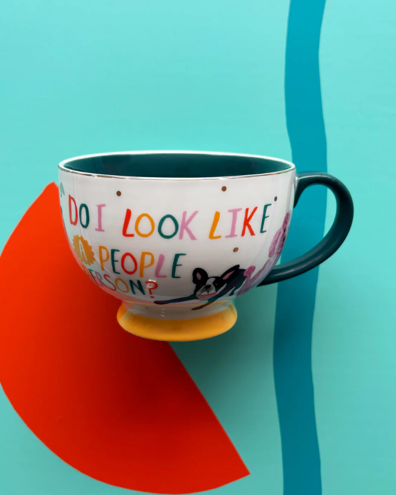 "Do I Look Like A People Person" Dog House Cup