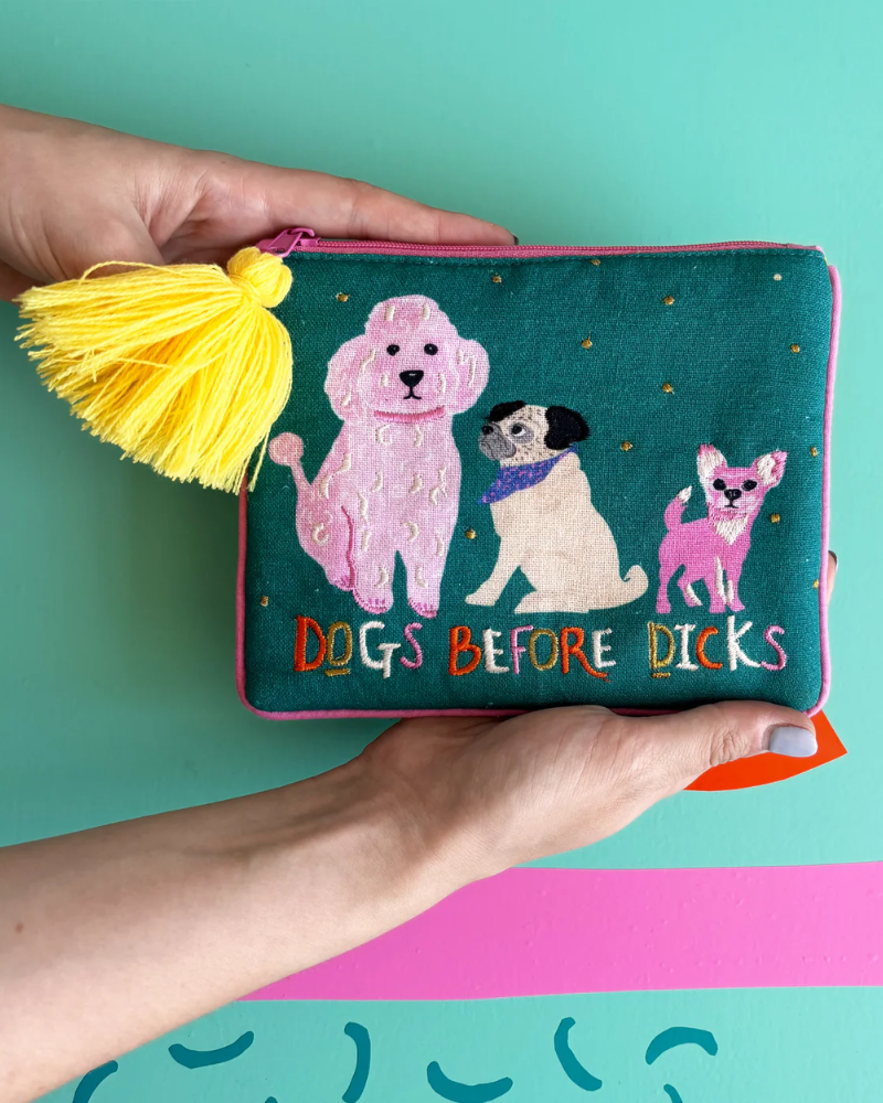 Dogs Before Dicks Zipper Pouch