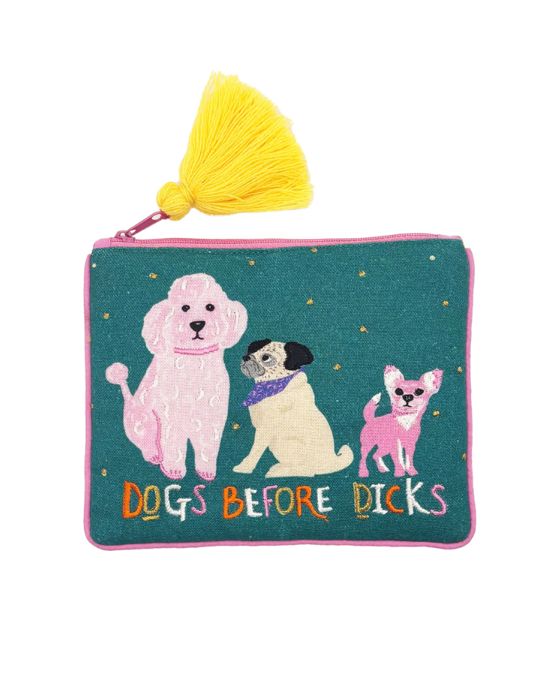 Dogs Before Dicks Zipper Pouch