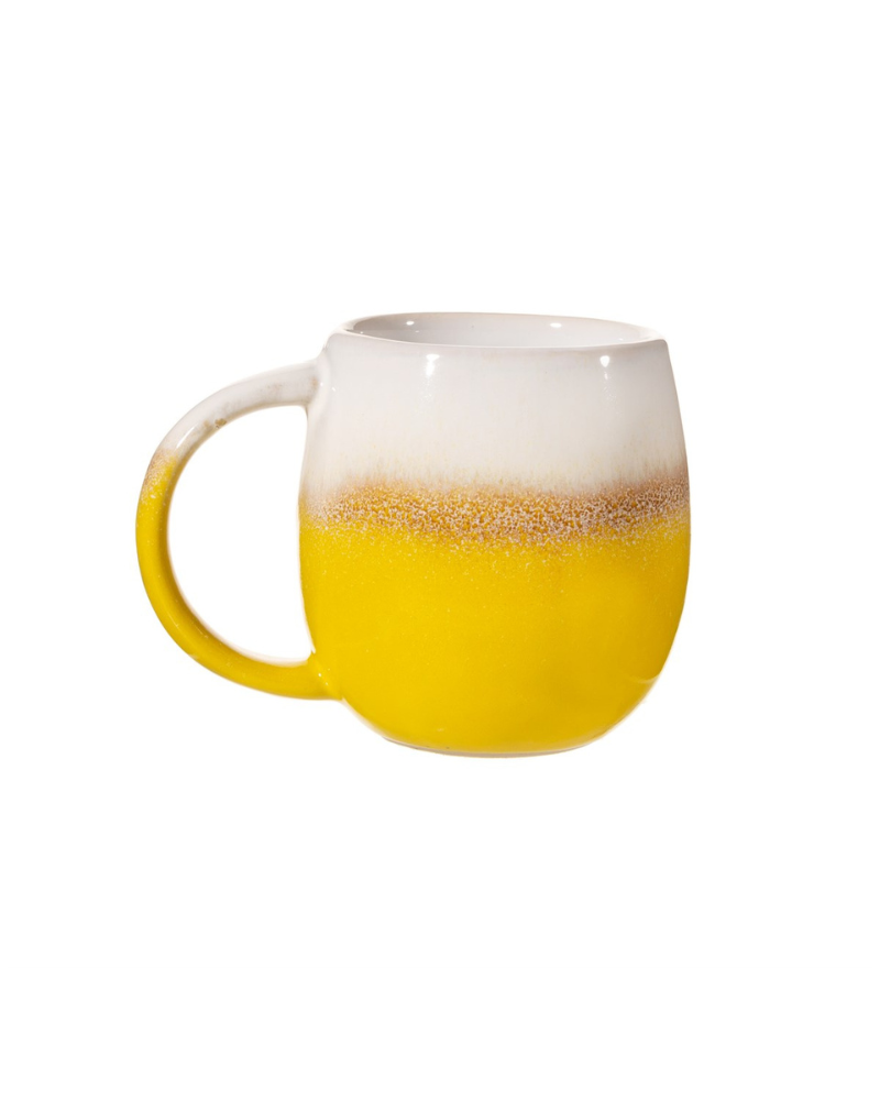 Dip Glazed Ombre Yellow Mug