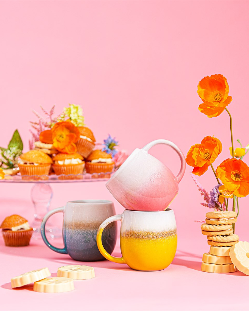 Dip Glazed Ombre Yellow Mug