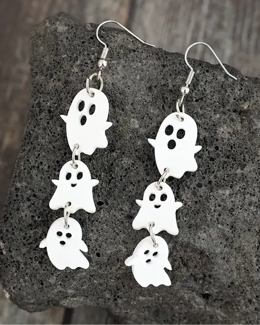 Friendly Ghost Drop Earrings