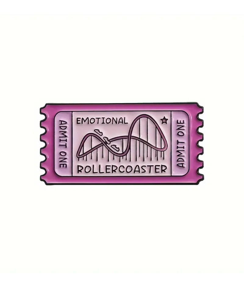 Emotional Rollercoaster Enamel Pin Badge