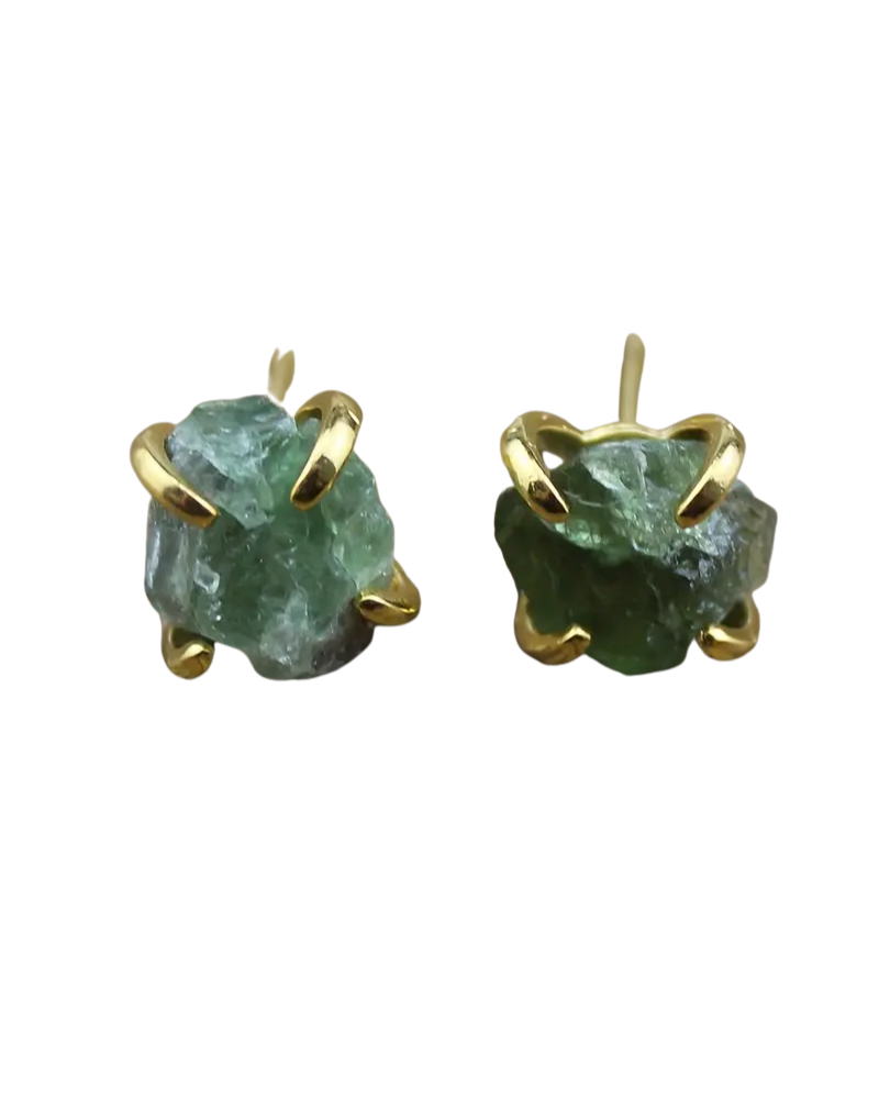 Natural Raw Gemstone Earrings Assorted
