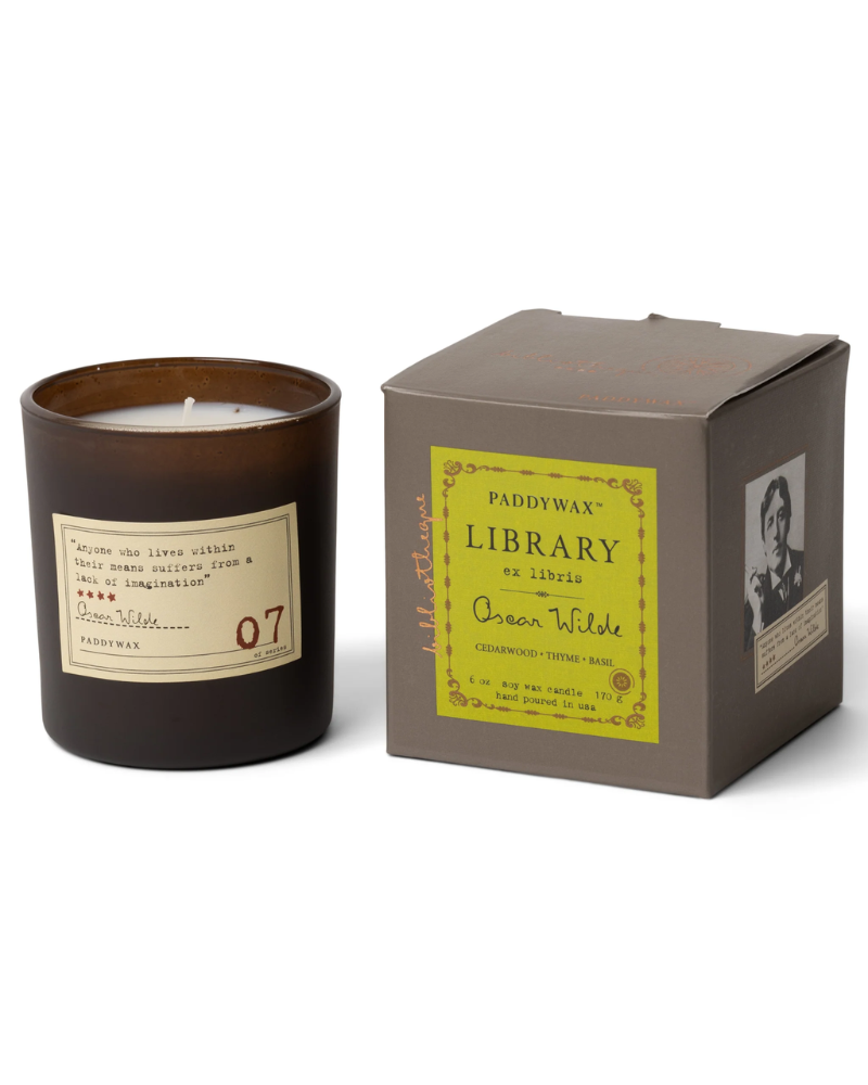 Oscar Wilde Library 6 Oz Candle Jar