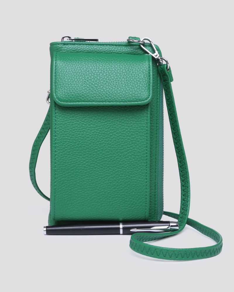 Travel Vegan Leather Crossbody Bag Assorted Colours