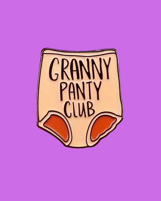Granny Panty Club Enamel Pin Badge