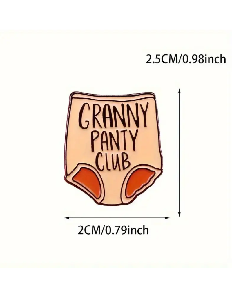 Granny Panty Club Enamel Pin Badge