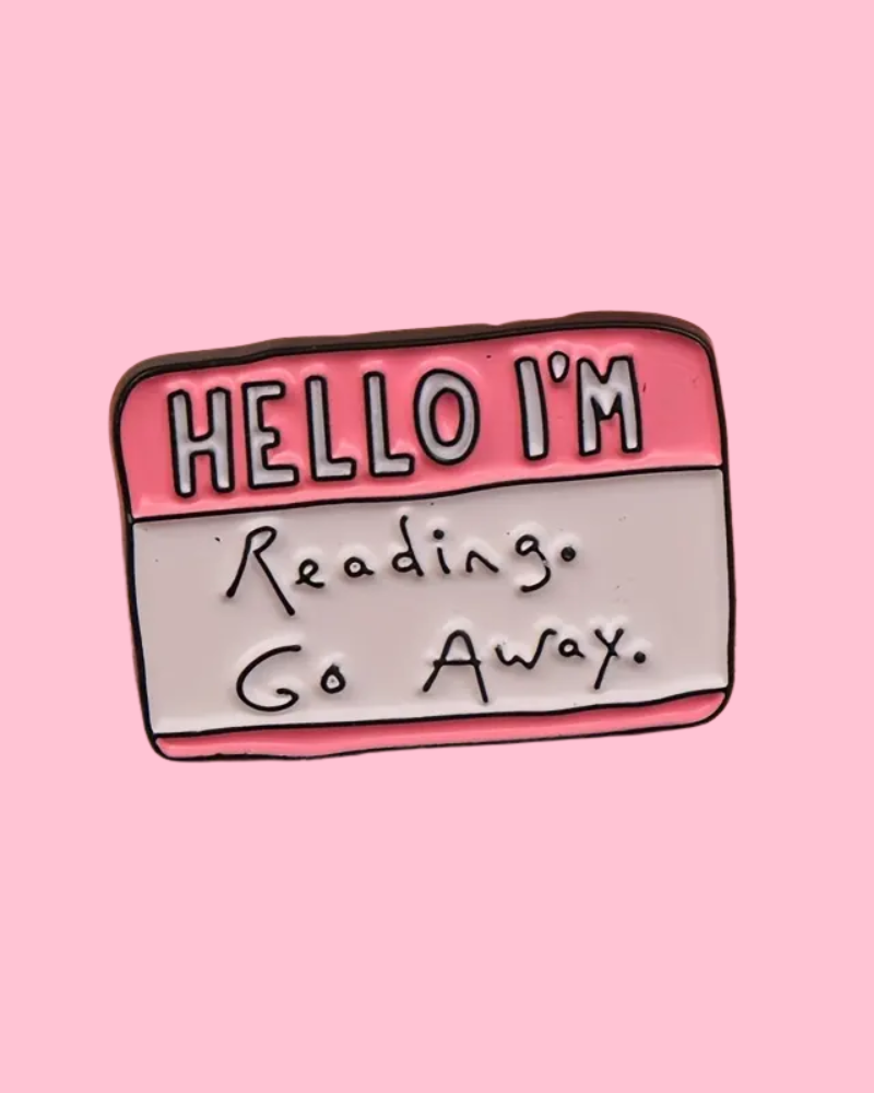 Hello I'm Reading Enamel Pin Badge