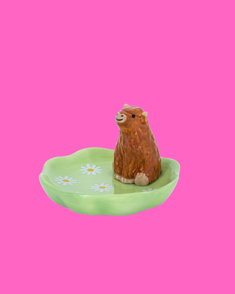 Highland Cow Trinket Dish