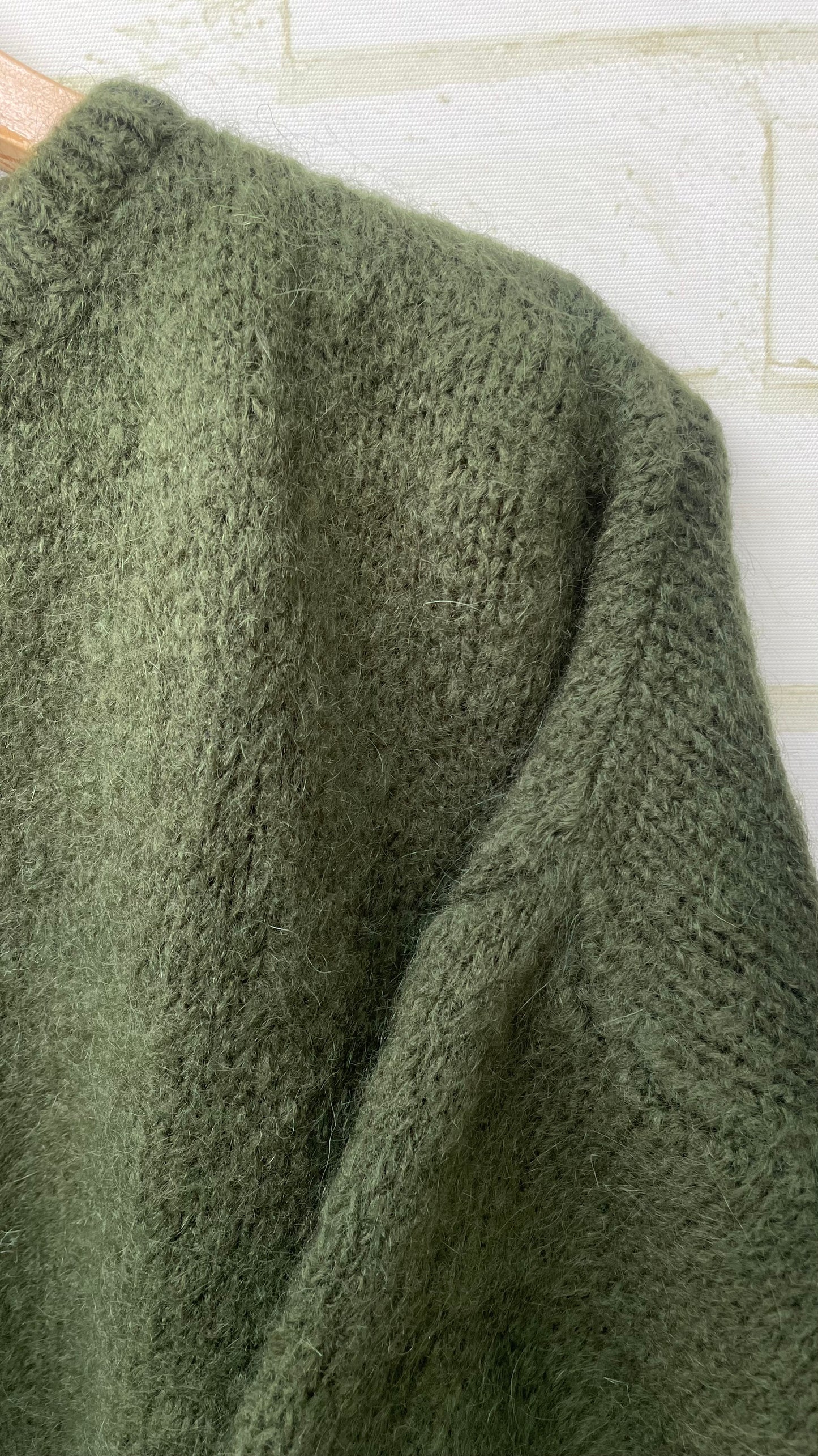 Mohair Cropped Sleeve Cardigan All Colours