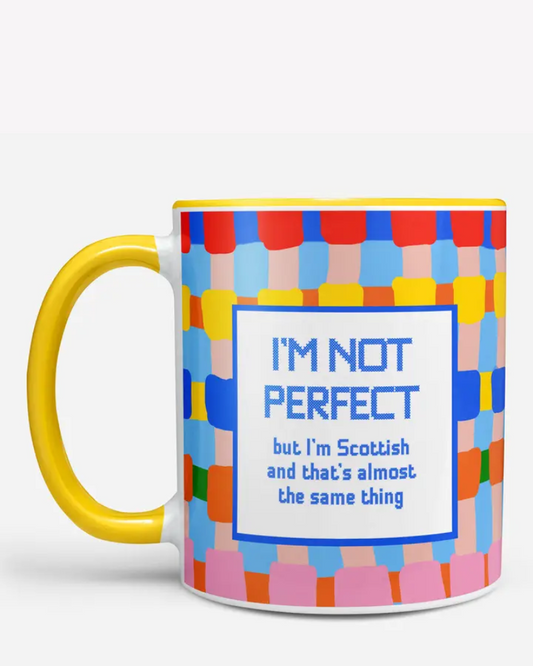 Perfectly Scottish  Chunky Mug By Gillian Kyle