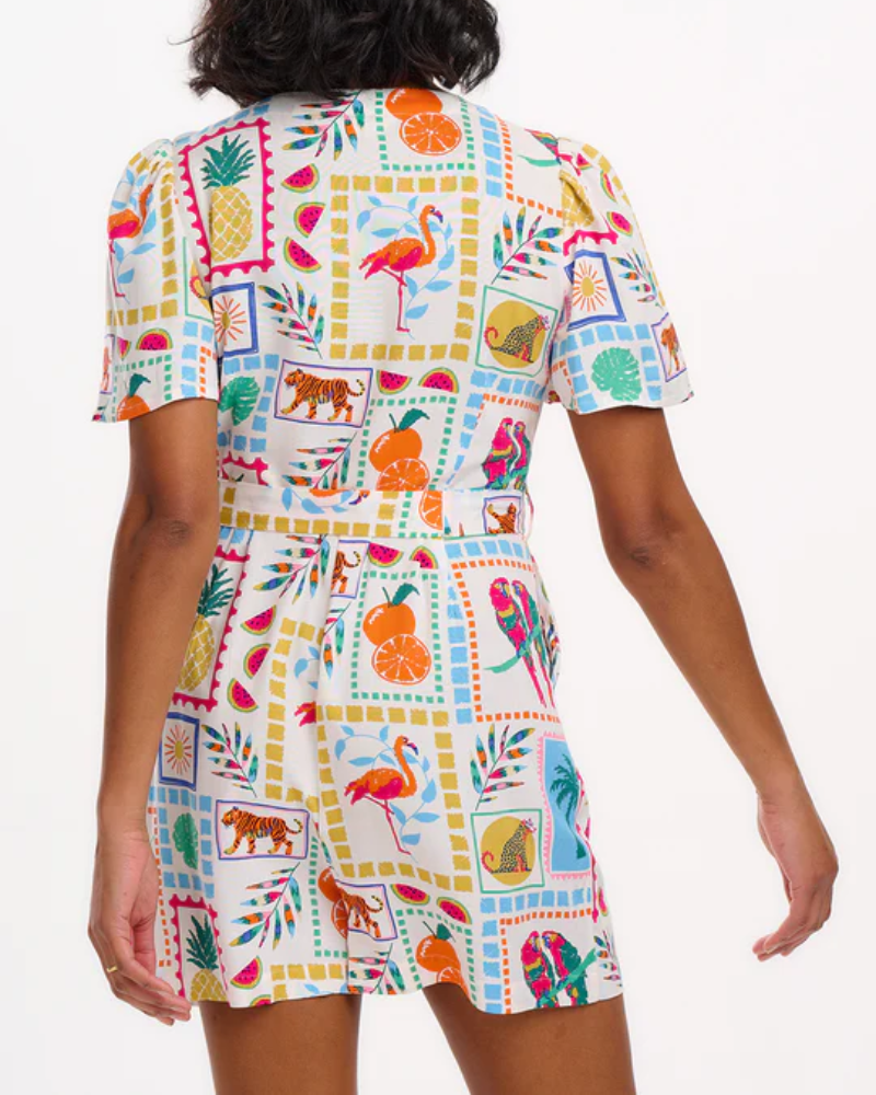 Gweneth Jungle Tile Playsuit