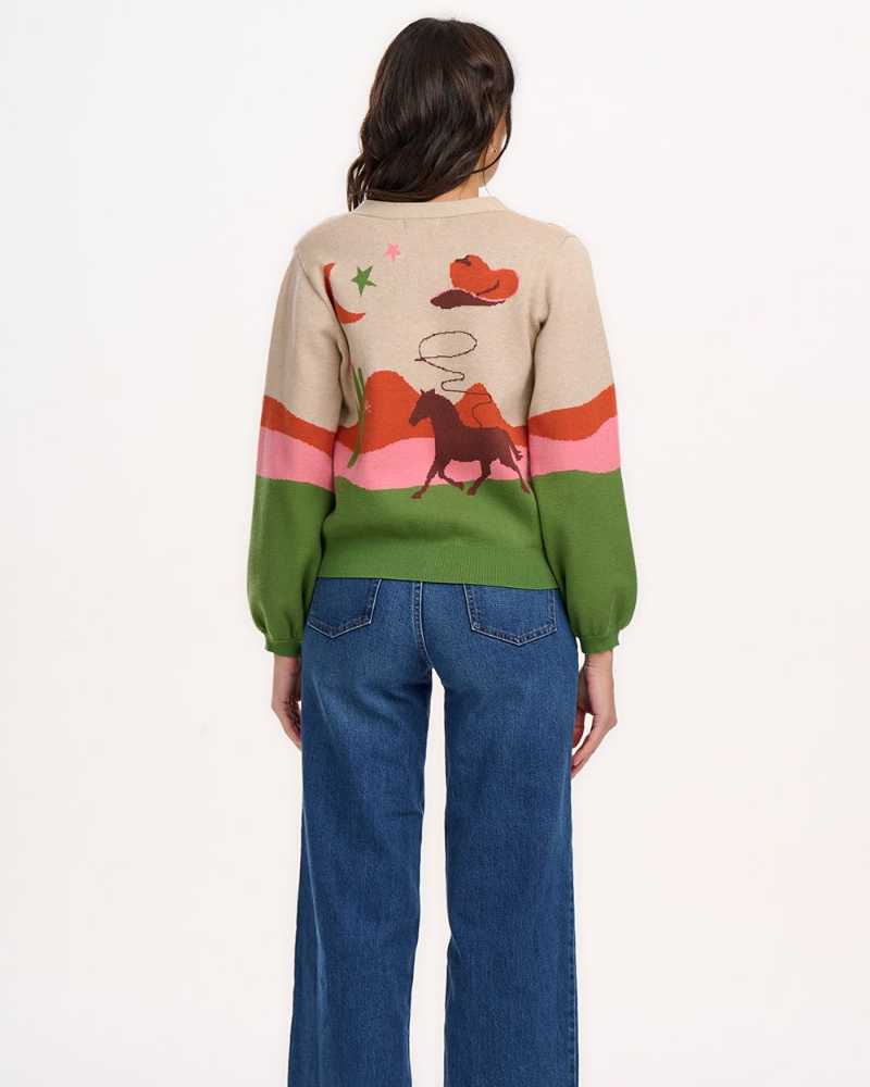 Adrian Desert Cowgirl Cardigan By Sugarhill Brighton