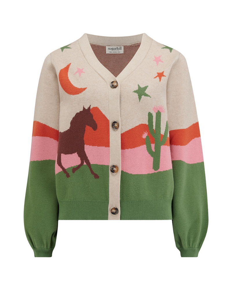 Adrian Desert Cowgirl Cardigan By Sugarhill Brighton