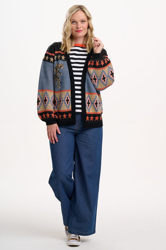Yvette Cardigan In Climbing Tigers