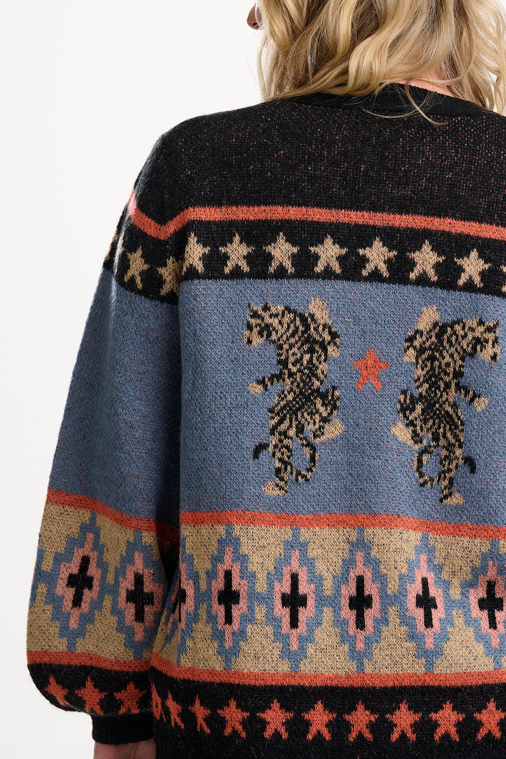Yvette Cardigan In Climbing Tigers