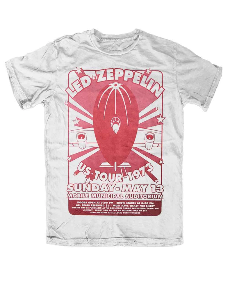 Led Zeppelin Municipal Off White Unisex T-Shirt