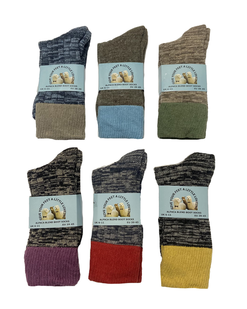Mens Marl Alpaca Wool Socks