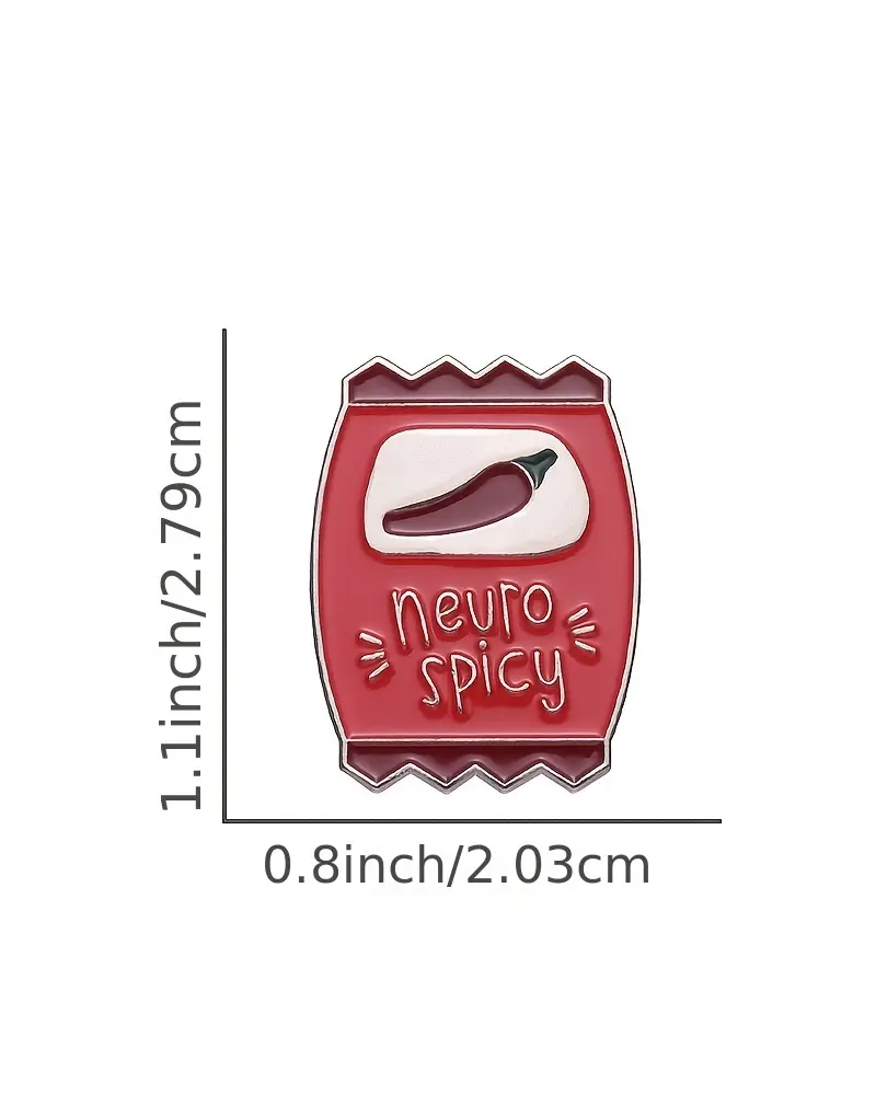 Neuro Spicy Enamel Pin Badge