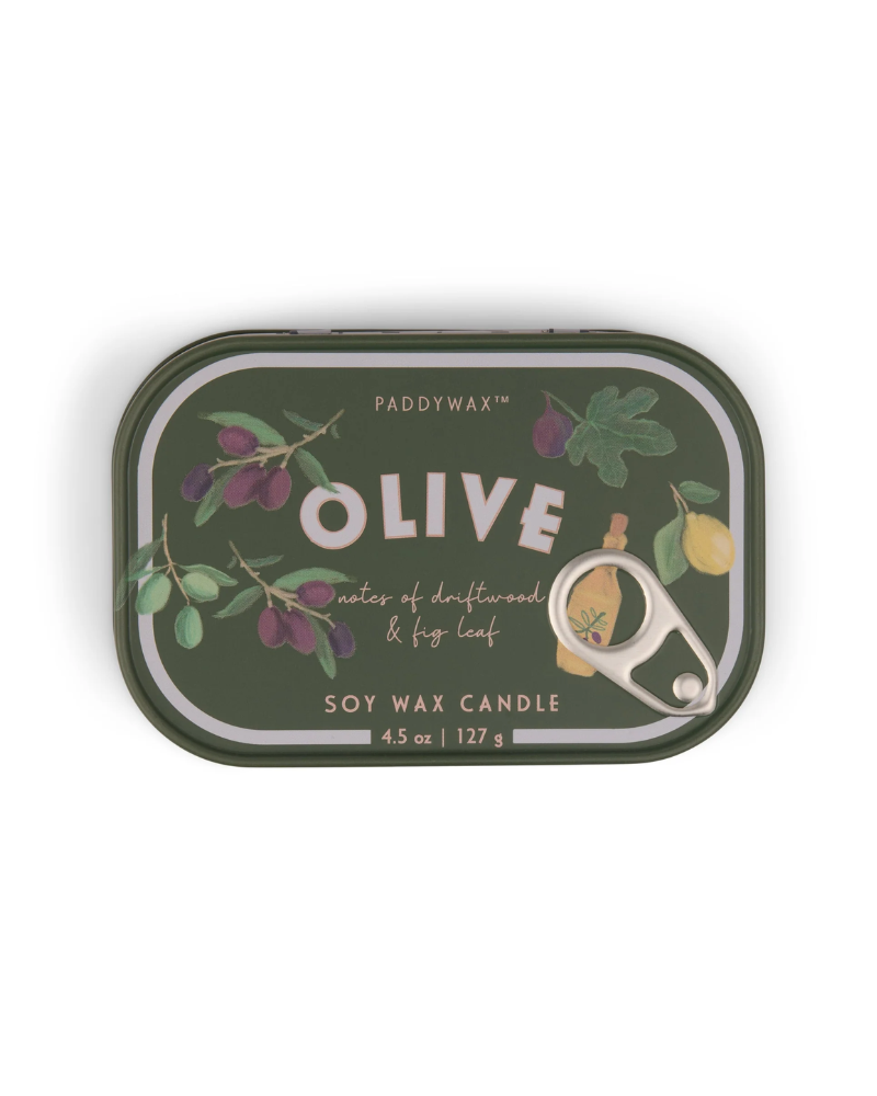 Olive Bistro Tin Candle Paddywax