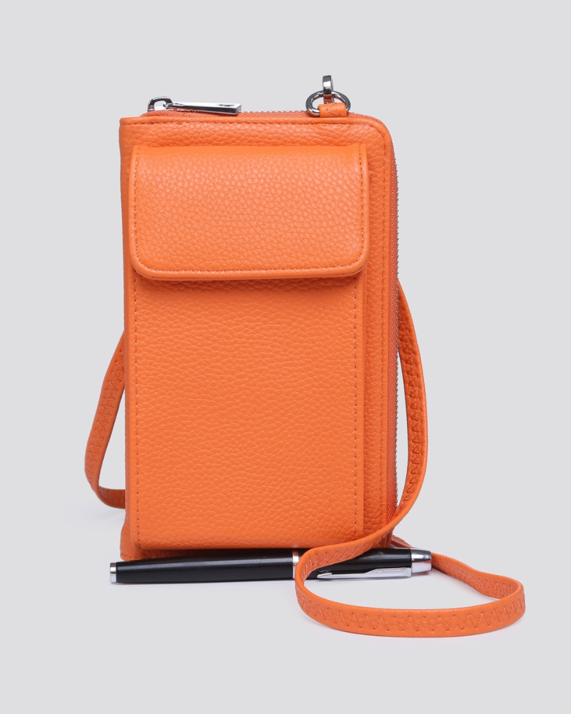 Travel Vegan Leather Crossbody Bag Assorted Colours