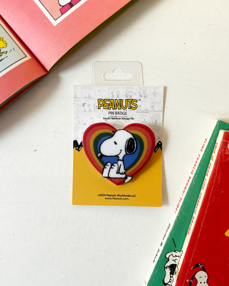 Peanuts Snoopy Rainbow Pin Badge