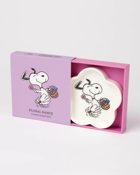 Peanuts Happy Dance Flower Shaped Trinket Dish