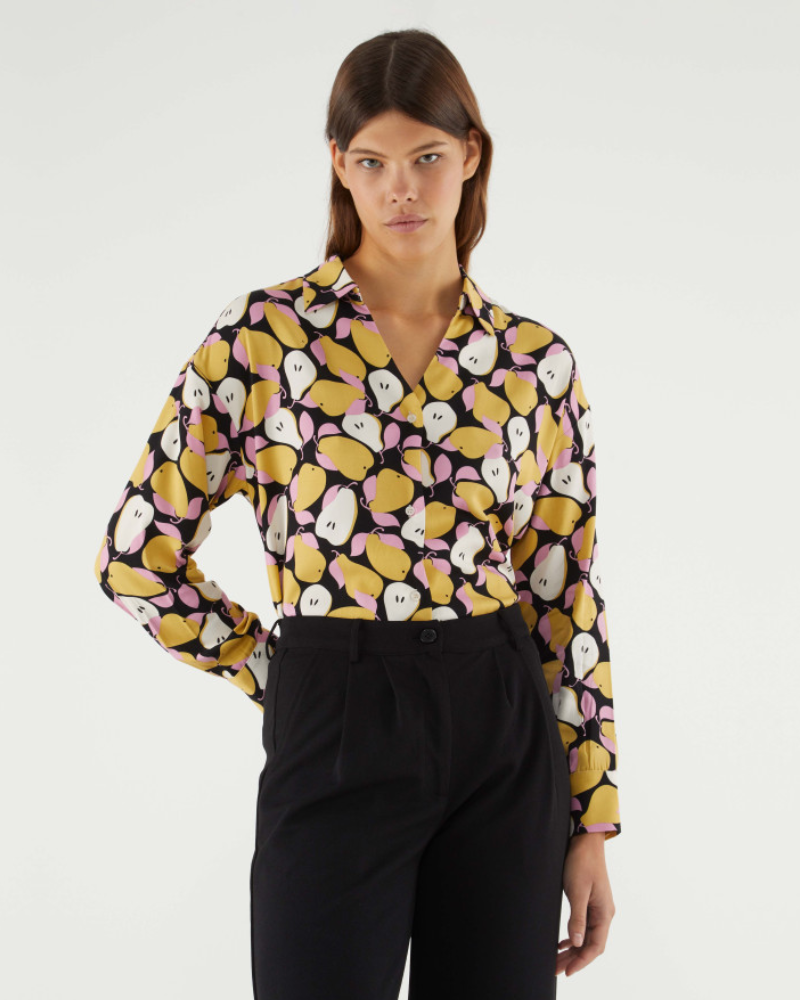 Pear Print Shirt By Compania Fantastica