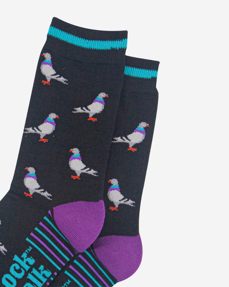 Pigeon Unisex Socks Black