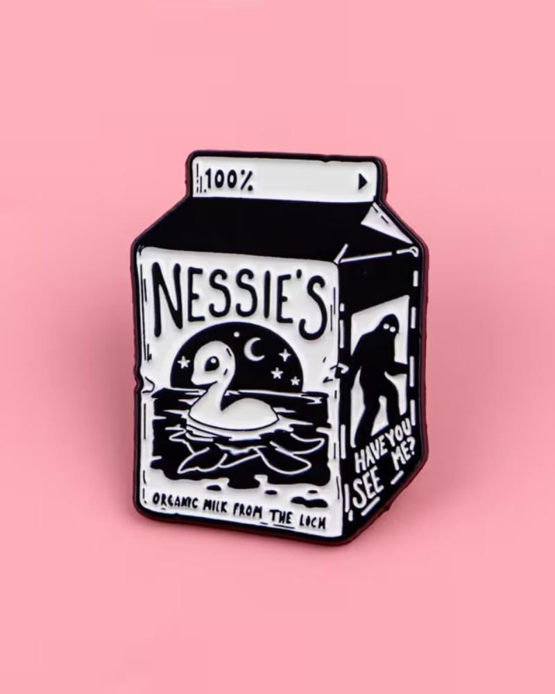Nessie's Milk Enamel Pin Badge