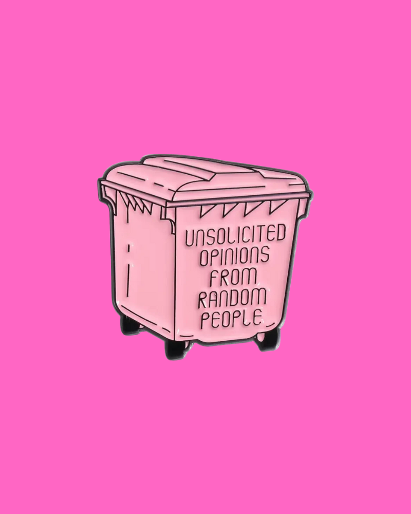 Opinion Bin Enamel Pin Badge