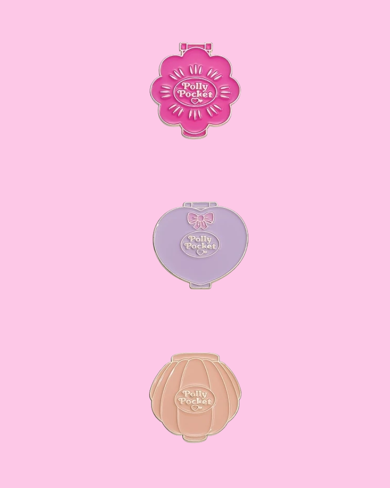 Polly Pocket Shell Enamel Pin Badge Assorted