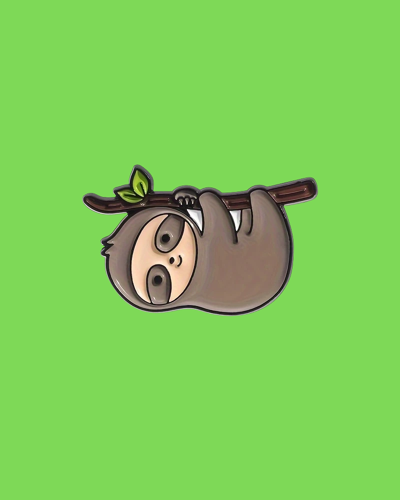 Cute Sloth Enamel Pin Badge