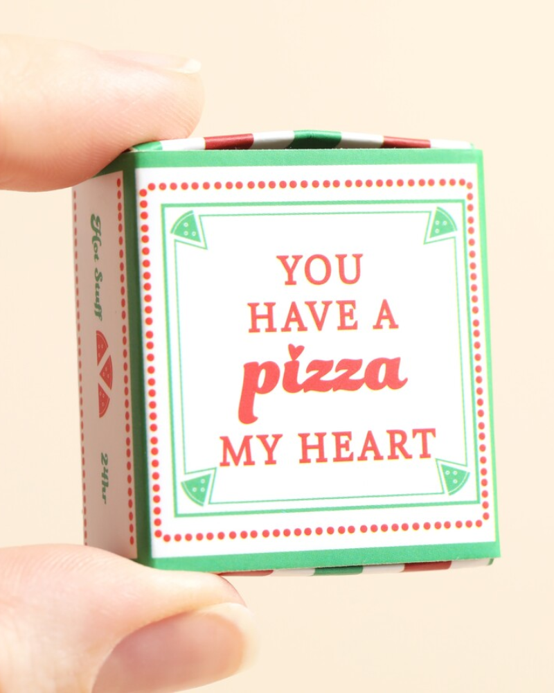 Pizza Slice Ceramic Token In Matchbox