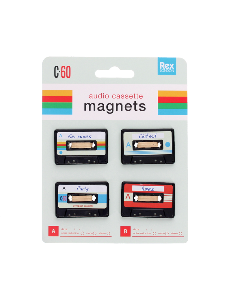 Retro Cassette Magnets Set Of 4
