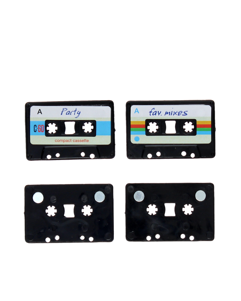 Retro Cassette Magnets Set Of 4
