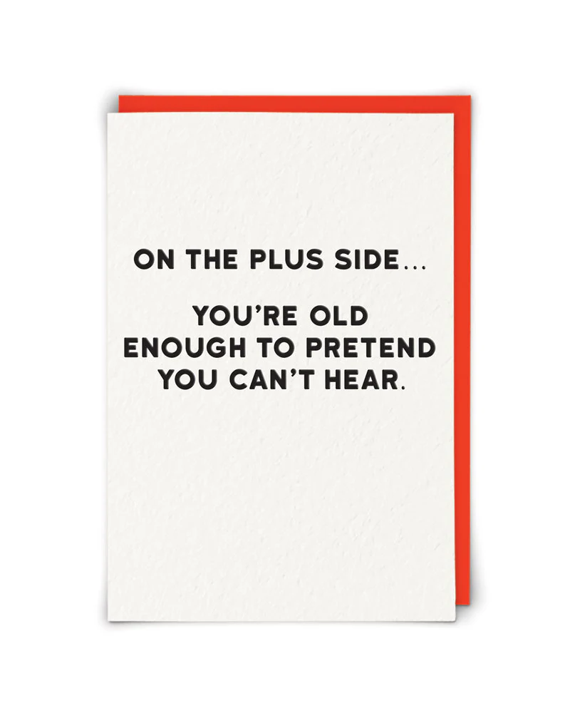 On the Plus Side Greeting Card