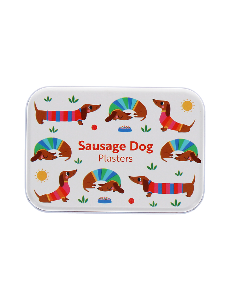 Children's Sausage Dog Plasters in a Tin